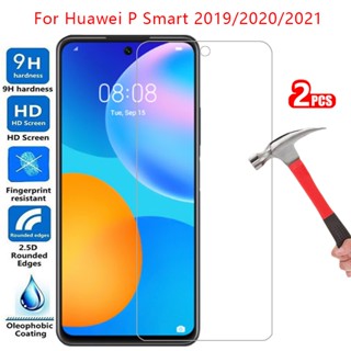 กระจกนิรภัยกันรอยหน้าจอ 360 องศา สําหรับ huawei p smart 2021 2020 2019 psmart smar smat