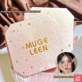 MUGELEEN พาเลทอายแชโดว์เนื้อแมท Pearlescent Repair Face Brightening Waterproof Lasting Fairy Cosmetics [hotmax]