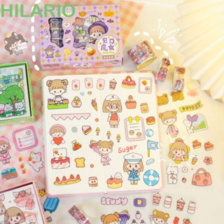 Hilario สติกเกอร์ ลายการ์ตูน Guka Kawaii Goo Card DIY สําหรับตกแต่งสมุดภาพ เครื่องเขียน