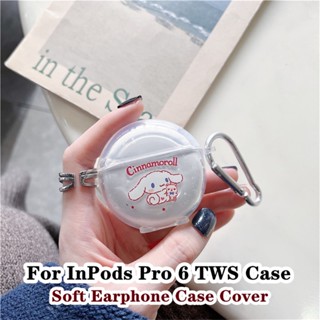 【Trend Front】เคสหูฟัง แบบนิ่ม แบบใส ลายการ์ตูน สําหรับ InPods Pro 6 TWS Pro6