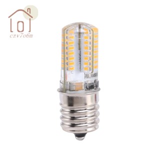 ซ็อกเก็ตหลอดไฟ E17 5W 64 LED 3014 SMD สีขาวอบอุ่น AC 110V-220V