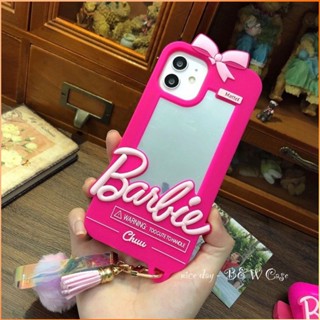 สำหรับ Iphone 14pro Max 14 13 12 11 Pro Max X Xs Max Xr I7 I8 Plus Apple Case แฟชั่นกระจกตุ๊กตาบาร์บี้เคสโทรศัพท์มือถือ -FE