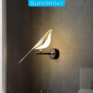 [Sunnimix1] โคมไฟอะคริลิค LED รูปนก สําหรับติดผนังข้างเตียง