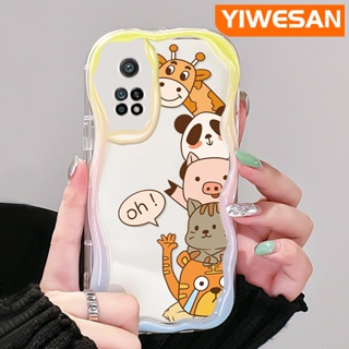 เคสโทรศัพท์ ซิลิกาใส แบบนิ่ม ลายสัตว์น่ารัก กันกระแทก สําหรับ Xiaomi 10T Pro Poco F3 Poco F4 Redmi K50 K40 Pro K40s