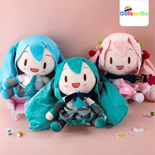 พร้อมส่ง หมอนตุ๊กตานุ่ม รูปการ์ตูน Hatsune miuk Hatsune fufu Sega Sakura สีชมพู สําหรับเป็นของขวัญวันเกิด