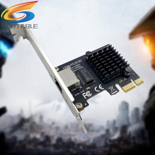 [Qcutable.th] อะแดปเตอร์การ์ดเครือข่ายอีเธอร์เน็ต PCIe RJ45 100 1000 2500Mbps สําหรับคอมพิวเตอร์ตั้งโต๊ะ