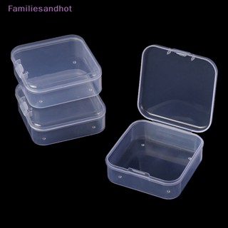 Familiesandhot&gt; 3 ชิ้น โปร่งใส กล่องเก็บของ สี่เหลี่ยม รายการเล็ก กล่องบรรจุ เครื่องประดับ ลูกปัด ของจิปาถะ ออแกไนเซอร์ เครื่องมือตกปลาอย่างดี