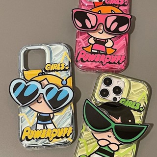 เคสโทรศัพท์มือถือนิ่ม ลายแว่นกันแดด Powerpuff Girls สําหรับ VIVOiQOONeo8Pro IQOOZ7X IQOOU3X IQOO11