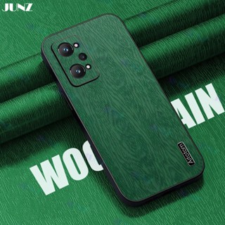 เคสโทรศัพท์หนัง TPU แบบนิ่ม ลายไม้ธรรมชาติ หรูหรา สําหรับ Realme 11 10 9i GT Neo 3 3T 2T 2 Narzo 50 Pro Plus 4G 5G J011-1