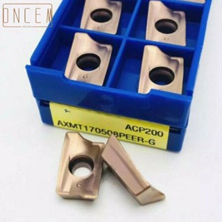 【ONCEMOREAGAIN】High Grip AXMT170508PEER G ACP200 Carbide Insert Milling Cutter Blade Pack of 10