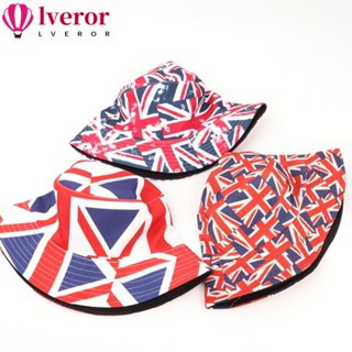 Lveror หมวกบักเก็ต ลายราชินี Jubilee Union Jack แฟชั่นฤดูร้อน สําหรับผู้ชาย