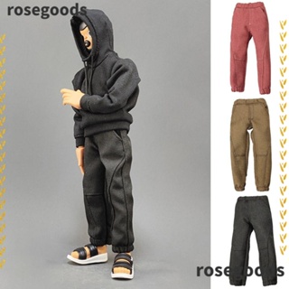 Rosegoods1 เสื้อฮู้ดดี้ และกางเกง ลายทหาร 3 สี สําหรับตุ๊กตา 1/10