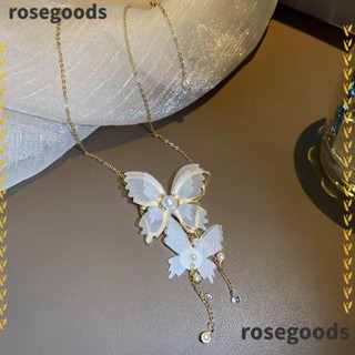 Rosegoods1 สร้อยคอโช้คเกอร์ โซ่ ป๊อป แฟชั่น จี้มุก