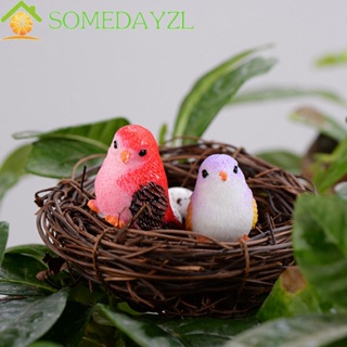 Somedayzl ตุ๊กตานกจิ๋ว งานฝีมือน่ารัก โมเดลสัตว์ DIY นกน้อย เครื่องประดับแก้ว ตกแต่งสวนนางฟ้า