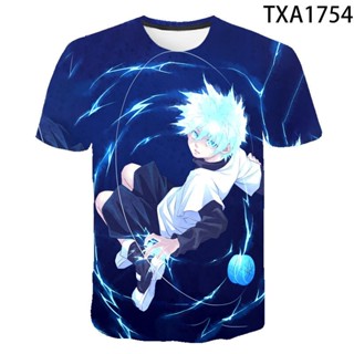 เสื้อยืด พิมพ์ลายอนิเมะ Hunter X Hunter สไตล์ญี่ปุ่น สตรีท