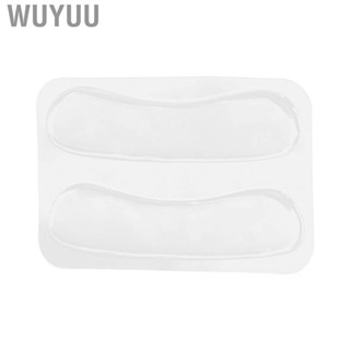 Wuyuu 2pcs Transparent Heel Grips Anti‑Slip Blister Prevention Liner Cushion Pad