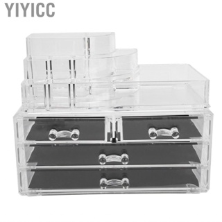 Yiyicc Makeup Storage Box  Detachable Four-Drawer Jewelry for Small Item Organizer