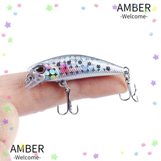 Amber เหยื่อล่อปลาซิงก์มินโน ขนาด 3.5 กรัม 4.5 ซม. ลายทาง