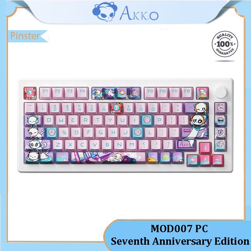 Akko MOD 007 PC Seventh Anniversary Edition สวิตช์แม่เหล็กคีย์บอร์ด RGB มีสาย Esports PBT ปุ่มกด