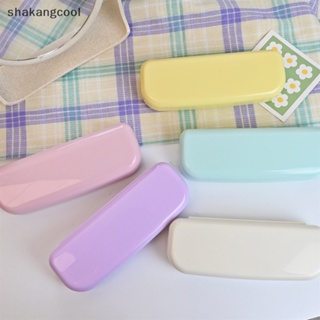 Shakangcool กล่องเก็บแว่นตากันแดด สายตาสั้น แบบพกพา สีครีม สําหรับผู้หญิง SGL