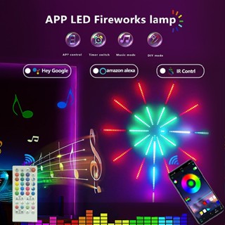 Fireworks Lights LED bluetooth Music Meteor Starry Sky Lights Atmosphere Lights