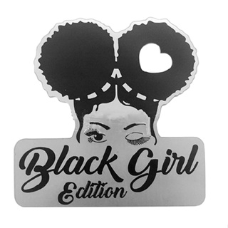 New Black Girl Edition Emblem Black Girl Metal Decor Home Interior Decoration