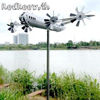 Redkeev™ เครื่องบินกังหันลมโลหะ สําหรับตกแต่งสวนกลางแจ้ง