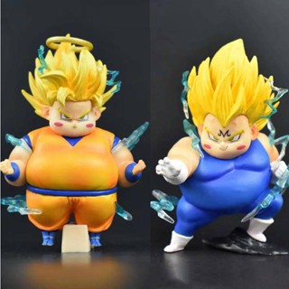 โมเดลฟิกเกอร์ Pvc รูปปั้น Dragon Ball Sun Wukong Fat Series GK Super Two Wukong Fat Vegeta Son Goku แฮนด์เมด ของขวัญ ของเล่นสําหรับเด็กผู้ชาย