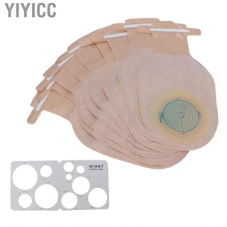 Yiyicc 10pcs One‑Piece Ostomy Bag Colostomy Bags Ileostomy Stoma Supplies