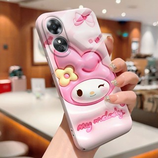 เคสโทรศัพท์มือถือแบบแข็ง กันกระแทก กันรอยกล้อง ลายการ์ตูน Pochacco Melody Kuromi Kitty สําหรับ OPPO A16 A16s A16e A16k A54s A54 A36 A76 A96 A52 A72 A92