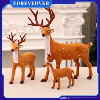 Sika Deer Ornaments Plush Toys Christmas Deer Decorations Dolls Christmas Decorations Christmas Plush Deer Desktop Decorations for