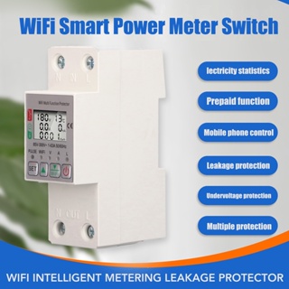ZhongXiong WiFi Smart Power Meter สำหรับ Tuya Energy Circuit Breaker MULTI FUNCTION Protector พร้อมวัด AC85-300V 63A