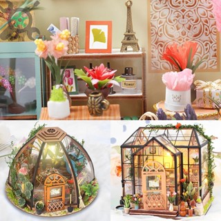 ชุดบ้านตุ๊กตาจิ๋ว พร้อมไฟ LED 3D พร้อมเฟอร์นิเจอร์ DIY SHOPCYC2700