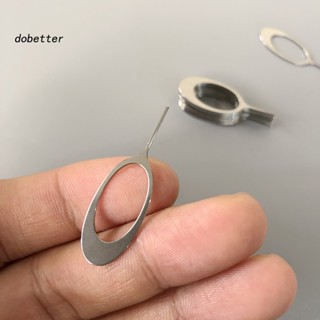 &lt;Dobetter&gt; ถาดใส่ซิมการ์ด สเตนเลส 11 มม. ป้องกันการสูญหาย สําหรับโทรศัพท์มือถือ 5 ชิ้น