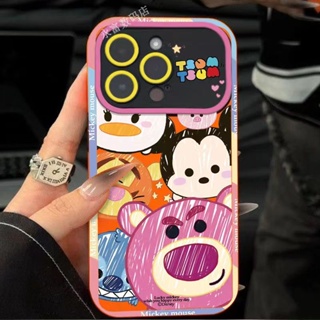 เคสโทรศัพท์มือถือ แบบนิ่ม ลายกราฟฟิตี้หมี ขนาดใหญ่ สําหรับ Apple Iphone 14promax 13pro 12 11 7p P6NK