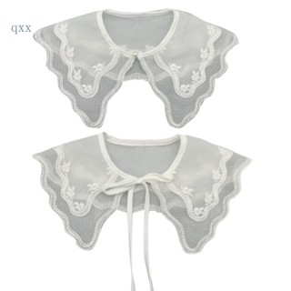 Ch*【พร้อมส่ง】ลูกไม้ ดอกไม้ เด็กผู้หญิง อุปกรณ์เสริม คอปก ปักลายดอกกุหลาบ ศิลปะโบราณ