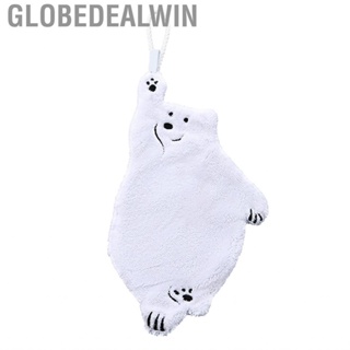 Globedealwin Hanging Hand Towels  Kitchen Absorbent Exquisite Embroidery Skin Friendly Quick Dry with Lanyard for Bathroom Toilet