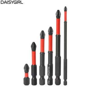 【DAISYG】Cross Drill Bit Cross Screwdriver Hex Shank Magnetic Non-Slip Screwdriver Bits