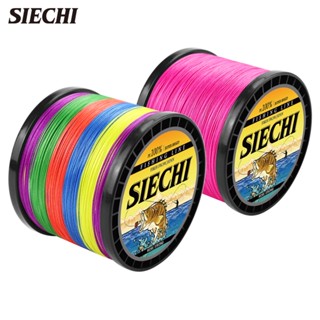 Siechi สายเบ็ดตกปลา PE ถัก 100% แข็งแรง ทนทาน 1000 ม. 500 ม. 300 ม. 4 เส้น