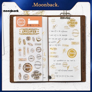 &lt;moonback&gt; สติกเกอร์ตกแต่งอุปกรณ์การเรียน สําหรับโรงเรียน ดอกไม้ พืช ที่คั่นโปสมาร์ก สติกเกอร์ตกแต่ง ปิดทอง มีกาวในตัว 2 ชิ้น