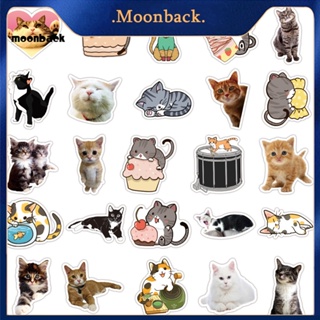 &lt;moonback&gt; สติกเกอร์ ลายการ์ตูนกราฟฟิติ น้ําหนักเบา ลอกออกได้ สําหรับติดตกแต่งกระเป๋าเดินทาง หมวกกันน็อค 50 ชิ้น