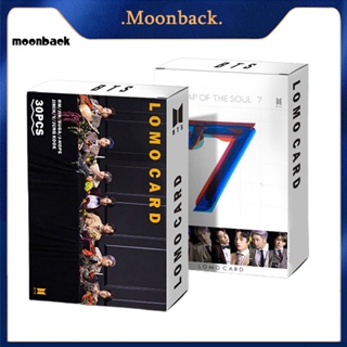 &lt;moonback&gt; การ์ดรูปภาพ โลโม่ ความละเอียดสูง พกพาง่าย สําหรับแฟนคลับ BTS 30 ชิ้น ต่อชุด