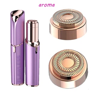 Aroma หัวเปลี่ยนมีดโกนหนวด แบบคู่ ไม่เจ็บ เรียบลื่น แบบเปลี่ยน สําหรับเครื่องโกนหนวด