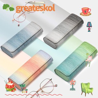 Greateskol แว่นตา แบบพกพา ป้องกันแรงกด สีรุ้ง อุปกรณ์เสริม