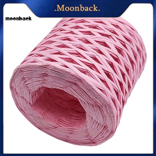 &lt;moonback&gt; ม้วนกระดาษฟางถัก น้ําหนักเบา ติดทนนาน สําหรับห่อของขวัญ 1 ม้วน