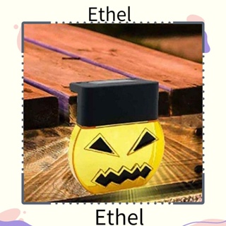 Ethel1 โคมไฟ Led พลังงานแสงอาทิตย์ กันน้ํา รูปฟักทอง สําหรับตกแต่งสวน