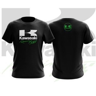  [Ready Stock] Cotton 100%  Baju Motor Kawasaki Racing Team Motocycle T Shirt_03