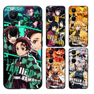 เคส Infinix HOT 12 12i 9 10 10S 10i 11 11S PRO NFC PLAY นิ่ม ลาย Demon Slayer Blade สําหรับ