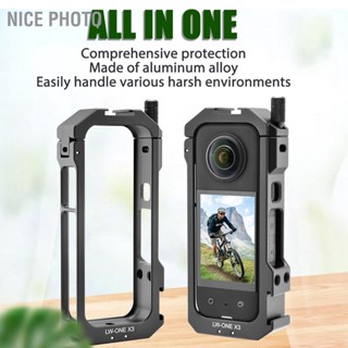 Nice photo Camera Housing Cage Portable Aluminium Protective Frame CNC Processing Rig for Insta360 ONE X3