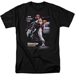 Robocop เสื้อยืดแขนสั้น เนื้อผ้าฝ้าย 100% พิมพ์ลายโปสเตอร์ พรีเมี่ยม แบบหนา นําเข้า สําหรับผู้ใหญ่ ผู้ชาย และผู้หญิง